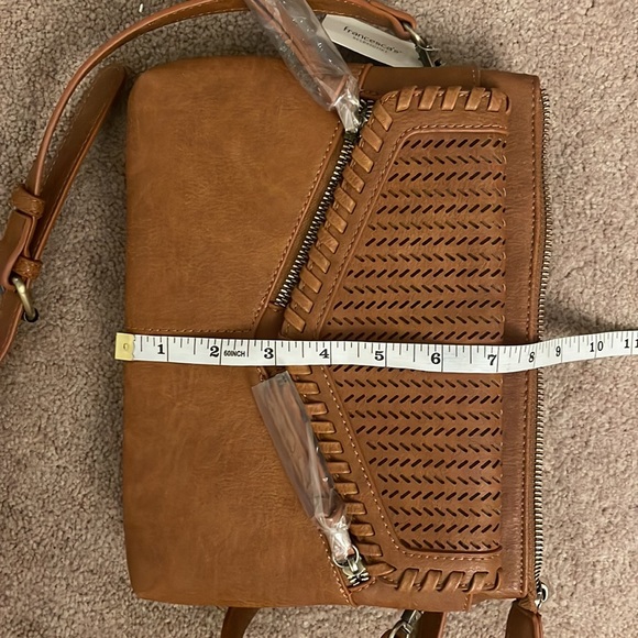 Madison West Camel Crossbody Purse - Picture 8 of 9